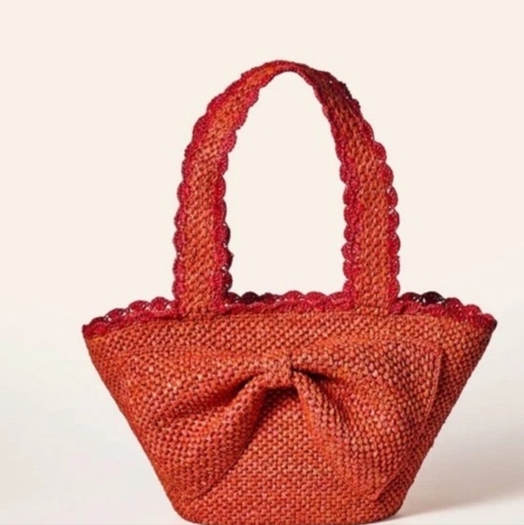 kate spade Handbags - Kate Spade X Target Raffia Bow Tote Bag NWT